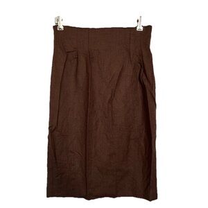 Vintage Valentino Miss V Wool Pencil Skirt Straight Lined Women’s Size 8 Brown